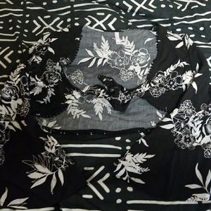 Floral print bell sleeve camisole